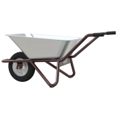 Wheelbarrow | Geselle type 25 | mounted | deep pan 90 l | without pan support with inflatable tire